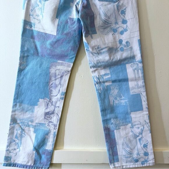 BDG Cowgirl Jeans Renaissance Print Straight Relaxed Size 28 NWT - Picture 5 of 12